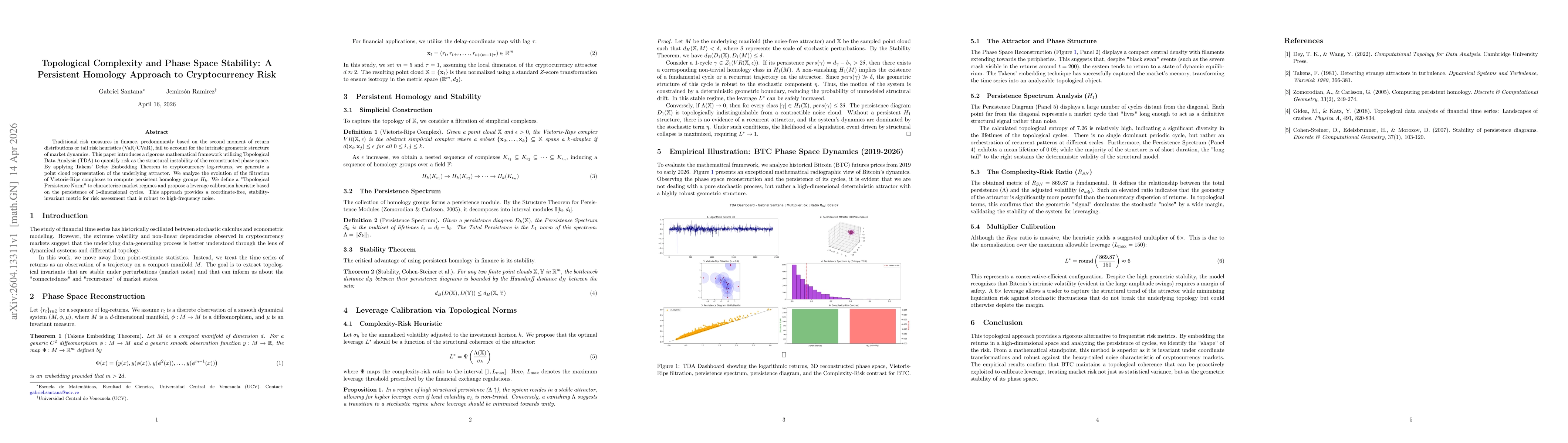 Thumbnail for Topological Complexity and Phase Space Stability: A Persistent Homology Approach to Cryptocurrency Risk