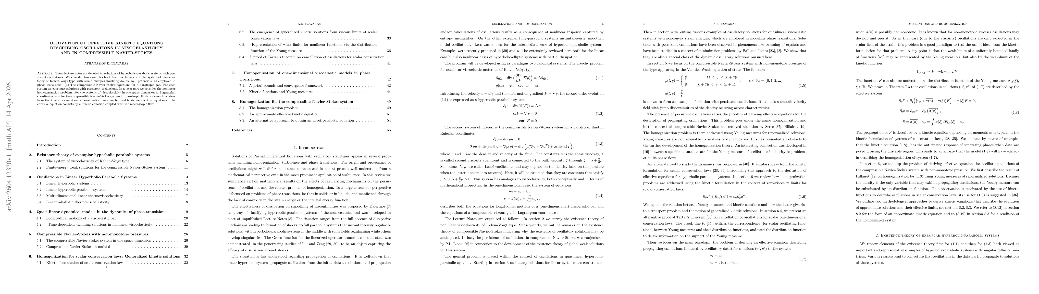 Thumbnail for Derivation of effective kinetic equations describing oscillations in viscoelasticity and in compressible Navier-Stokes