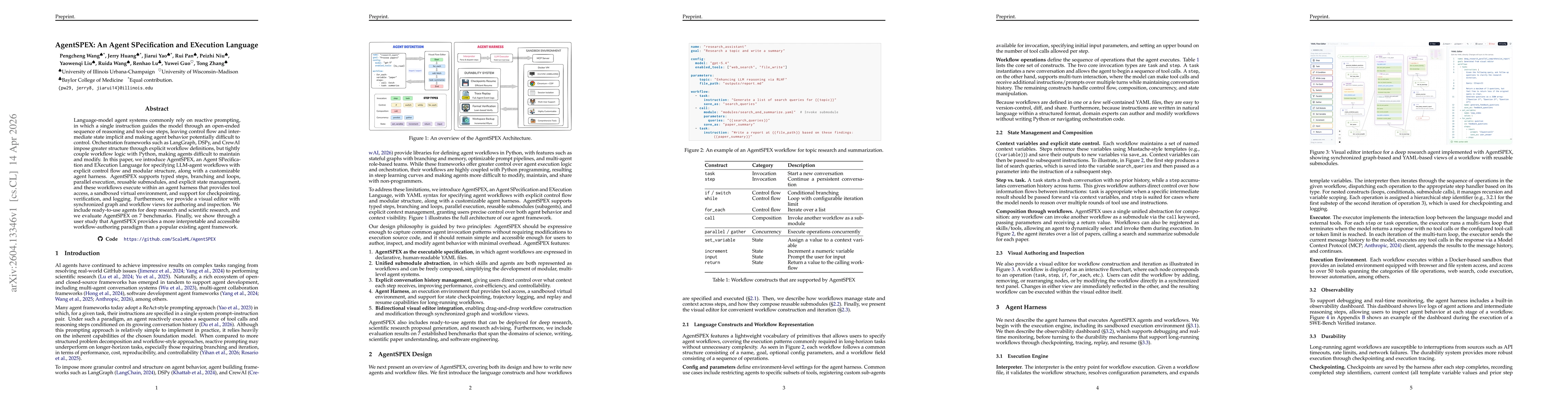 Thumbnail for AgentSPEX: An Agent SPecification and EXecution Language