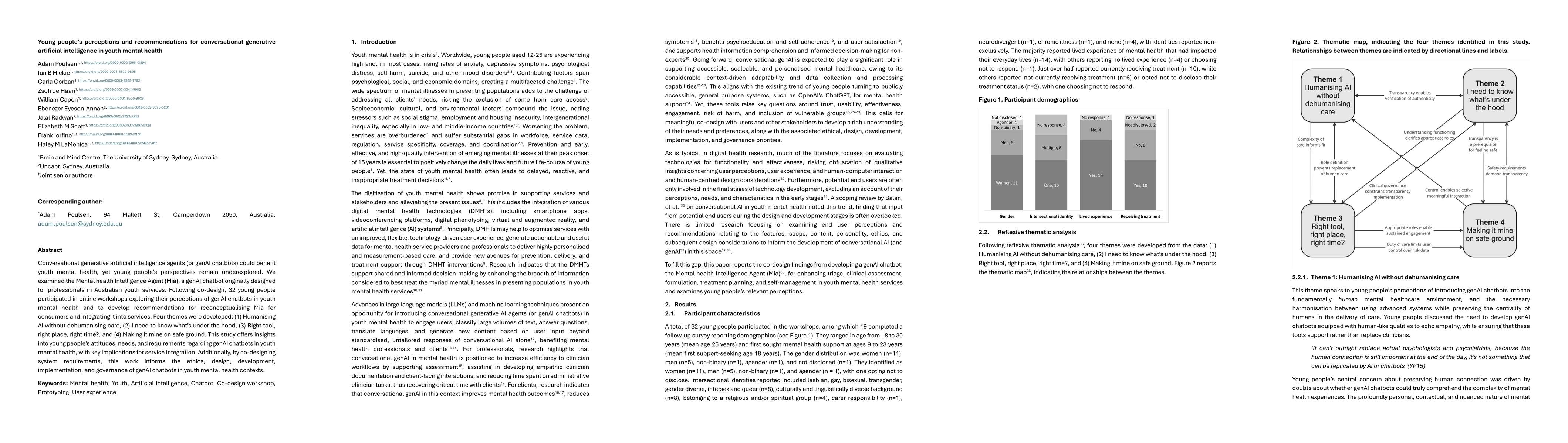 Thumbnail for Young people's perceptions and recommendations for conversational generative artificial intelligence in youth mental health