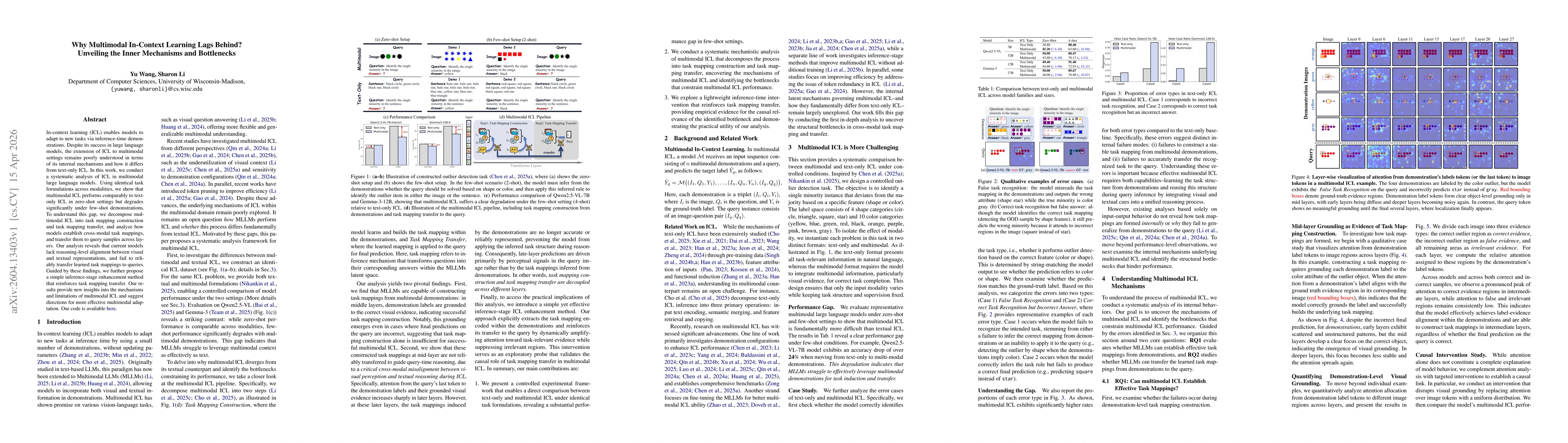 Thumbnail for Why Multimodal In-Context Learning Lags Behind? Unveiling the Inner Mechanisms and Bottlenecks