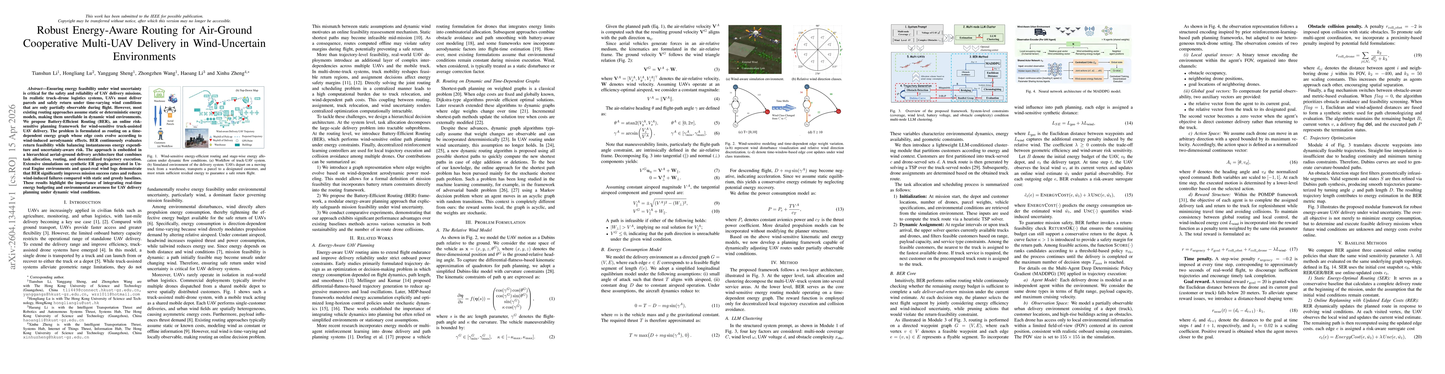 Thumbnail for Robust Energy-Aware Routing for Air-Ground Cooperative Multi-UAV Delivery in Wind-Uncertain Environments