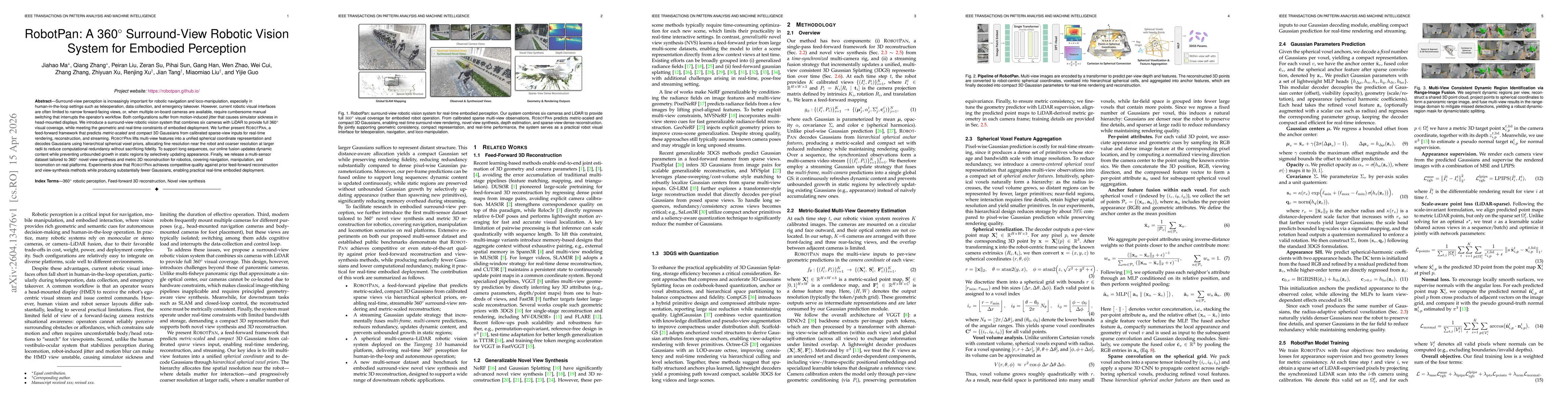 Thumbnail for RobotPan: A 360$^\circ$ Surround-View Robotic Vision System for Embodied Perception