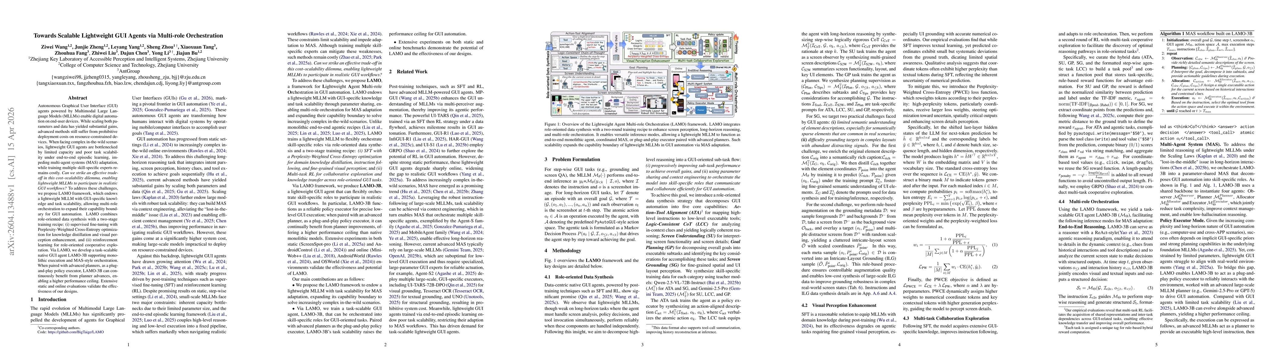 Thumbnail for Towards Scalable Lightweight GUI Agents via Multi-role Orchestration