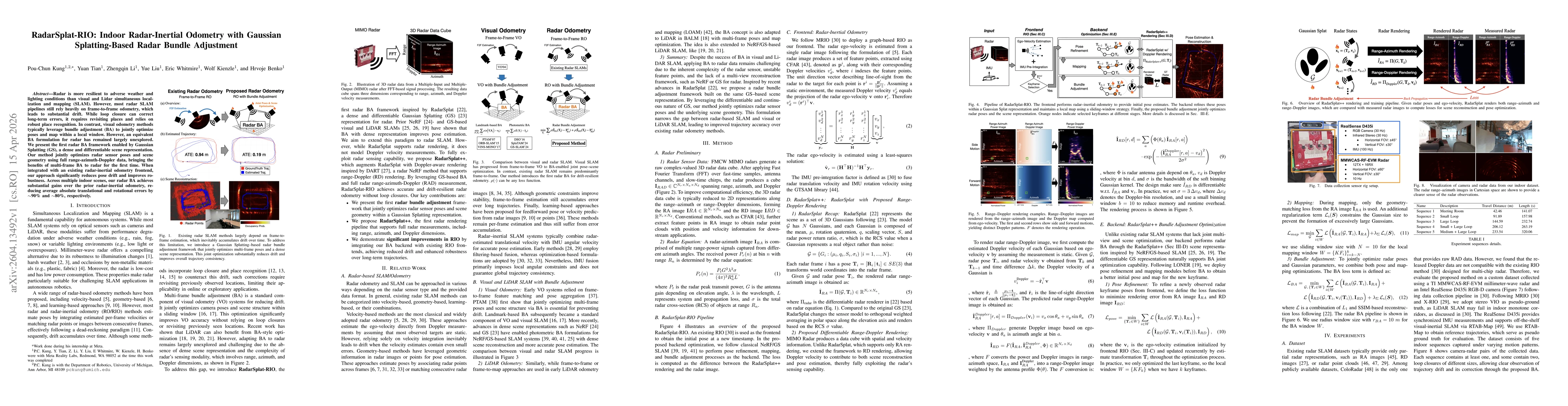 Thumbnail for RadarSplat-RIO: Indoor Radar-Inertial Odometry with Gaussian Splatting-Based Radar Bundle Adjustment