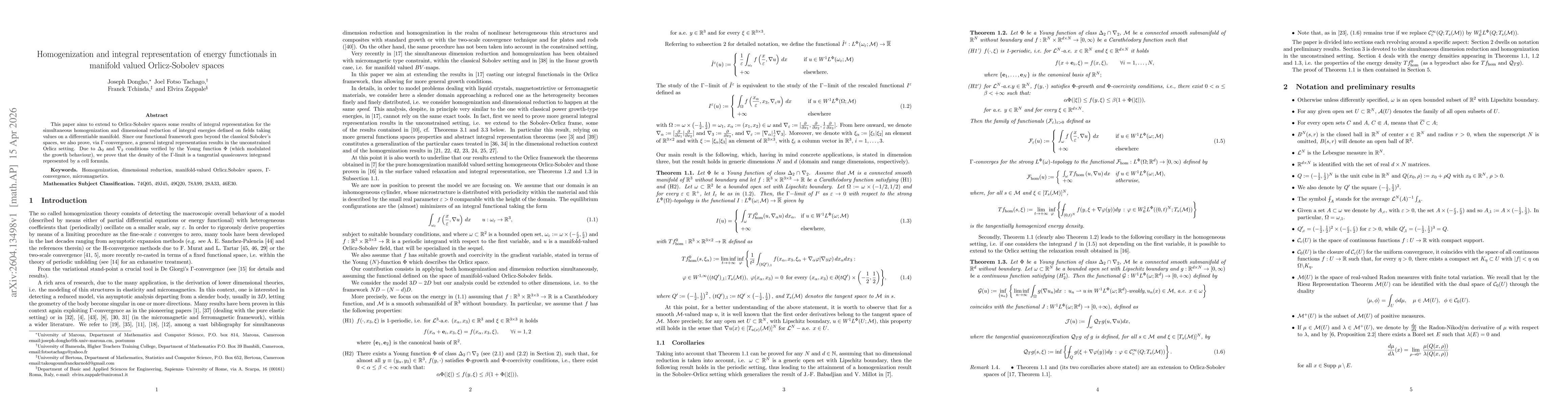 Thumbnail for Homogenization and integral representation of energy functionals in manifold valued Orlicz-Sobolev spaces