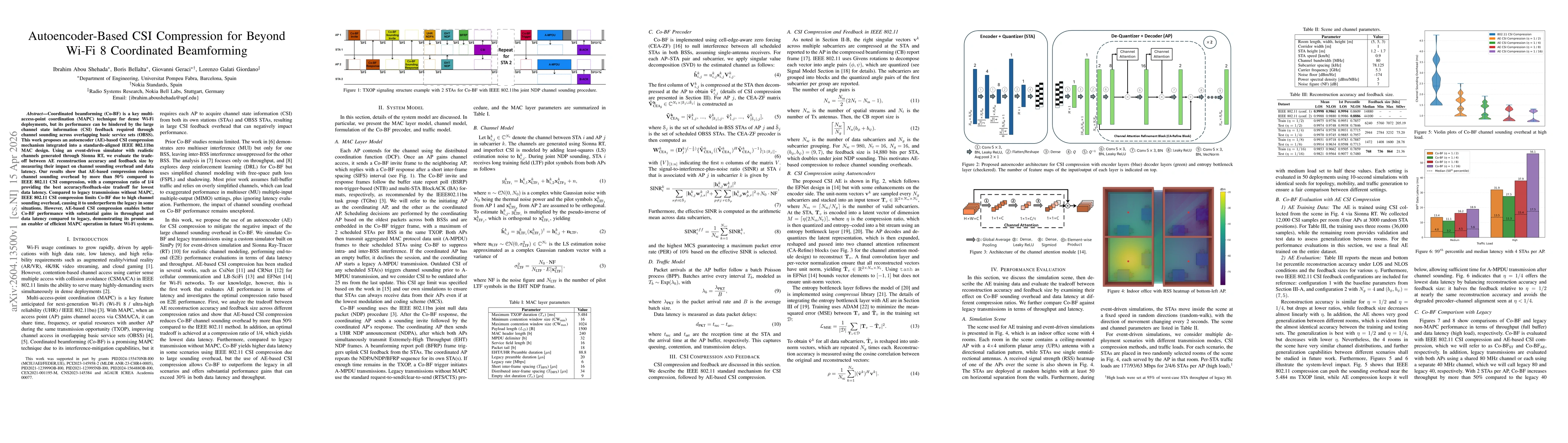 Thumbnail for Autoencoder-Based CSI Compression for Beyond Wi-Fi 8 Coordinated Beamforming