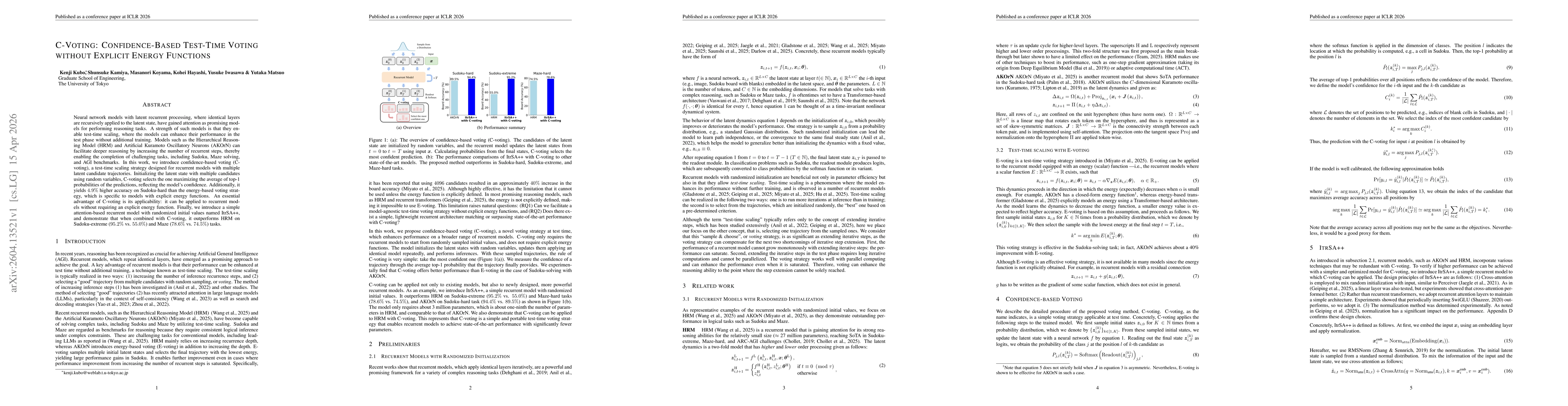 Thumbnail for C-voting: Confidence-Based Test-Time Voting without Explicit Energy Functions