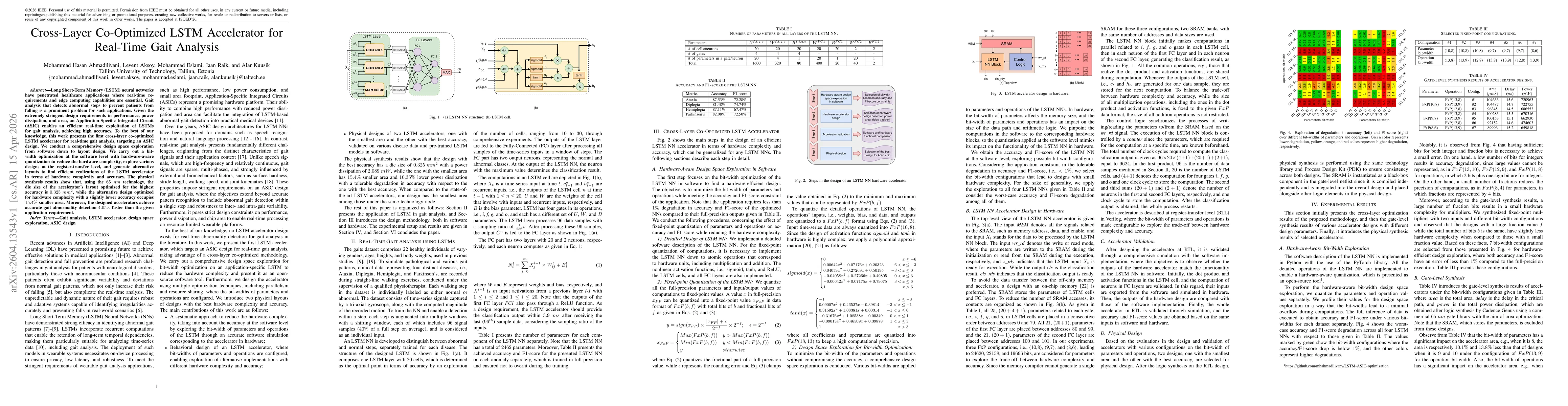 Thumbnail for Cross-Layer Co-Optimized LSTM Accelerator for Real-Time Gait Analysis