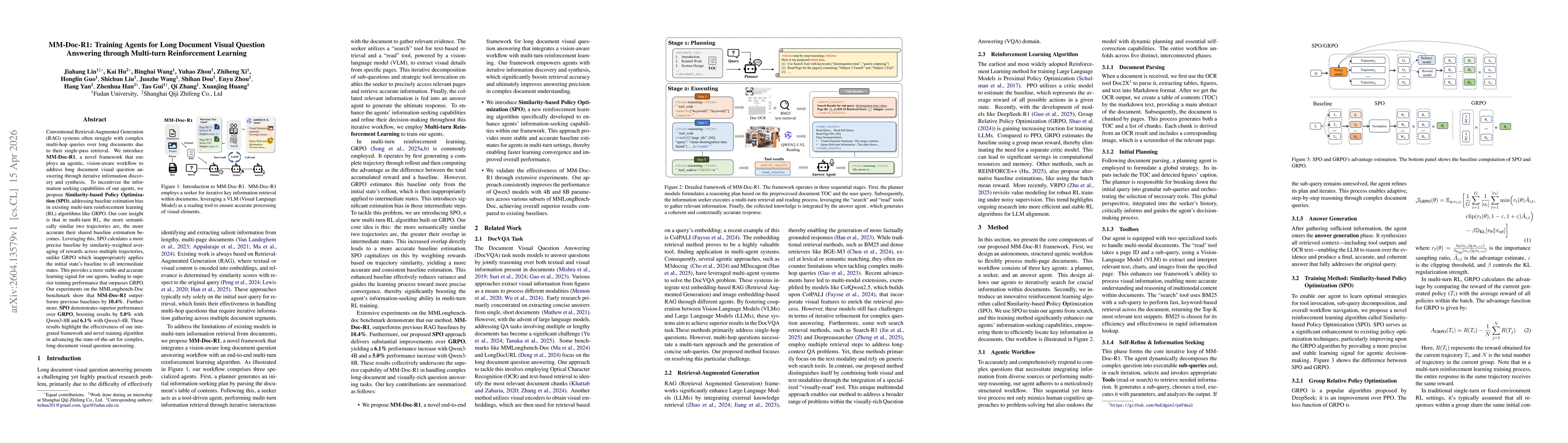 Thumbnail for MM-Doc-R1: Training Agents for Long Document Visual Question Answering through Multi-turn Reinforcement Learning