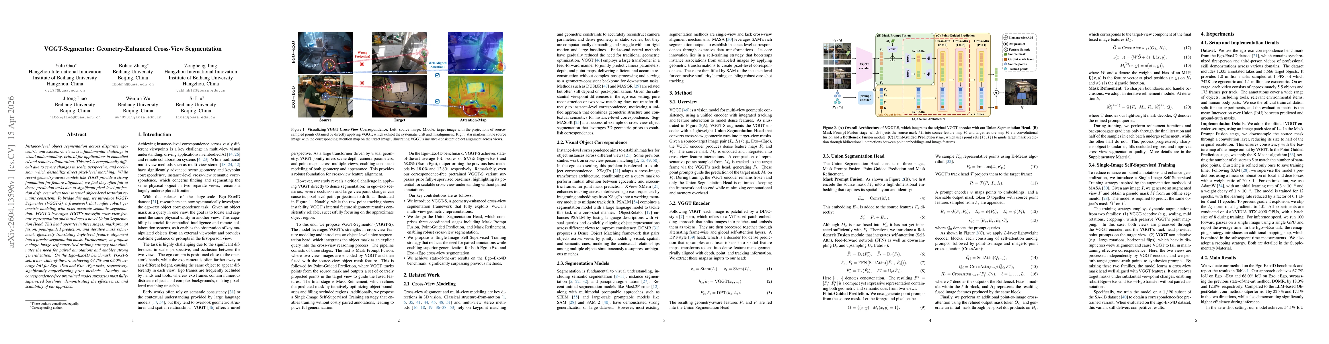 Thumbnail for VGGT-Segmentor: Geometry-Enhanced Cross-View Segmentation