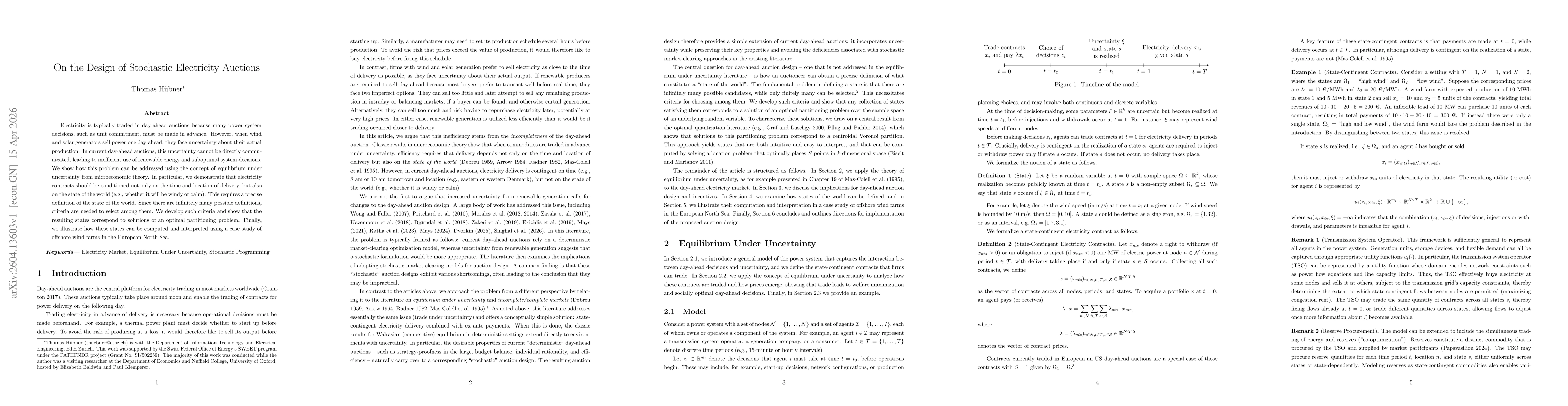 Thumbnail for On the Design of Stochastic Electricity Auctions