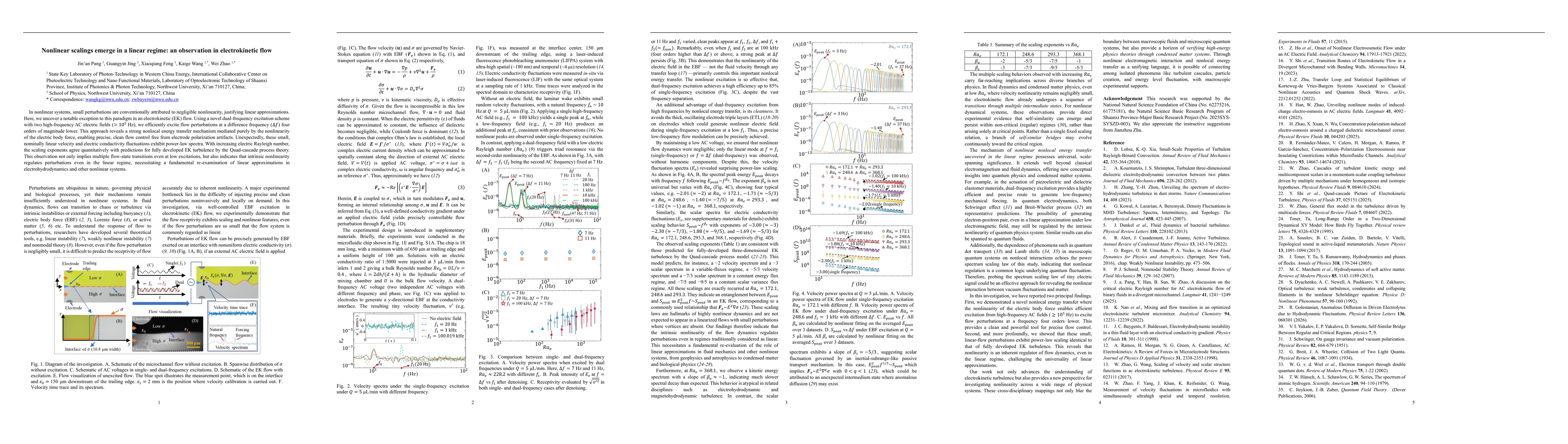 Thumbnail for Nonlinear scalings emerge in a linear regime: an observation in electrokinetic flow