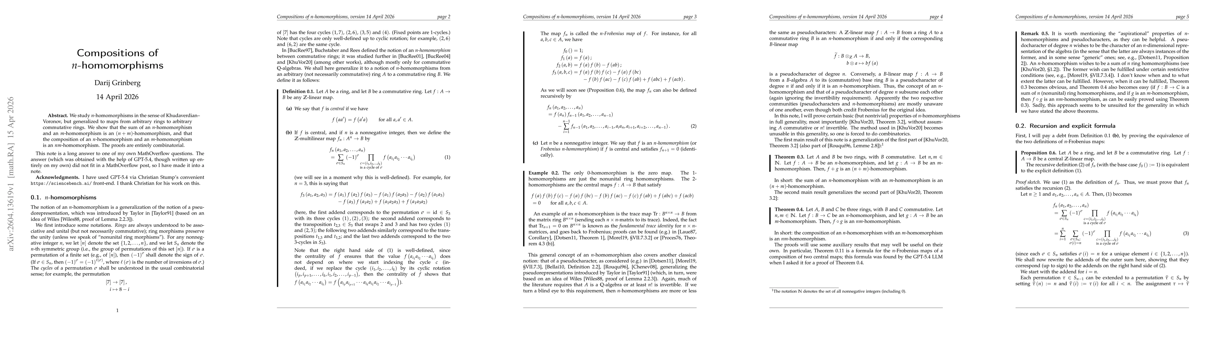 Thumbnail for Compositions of $n$-homomorphisms