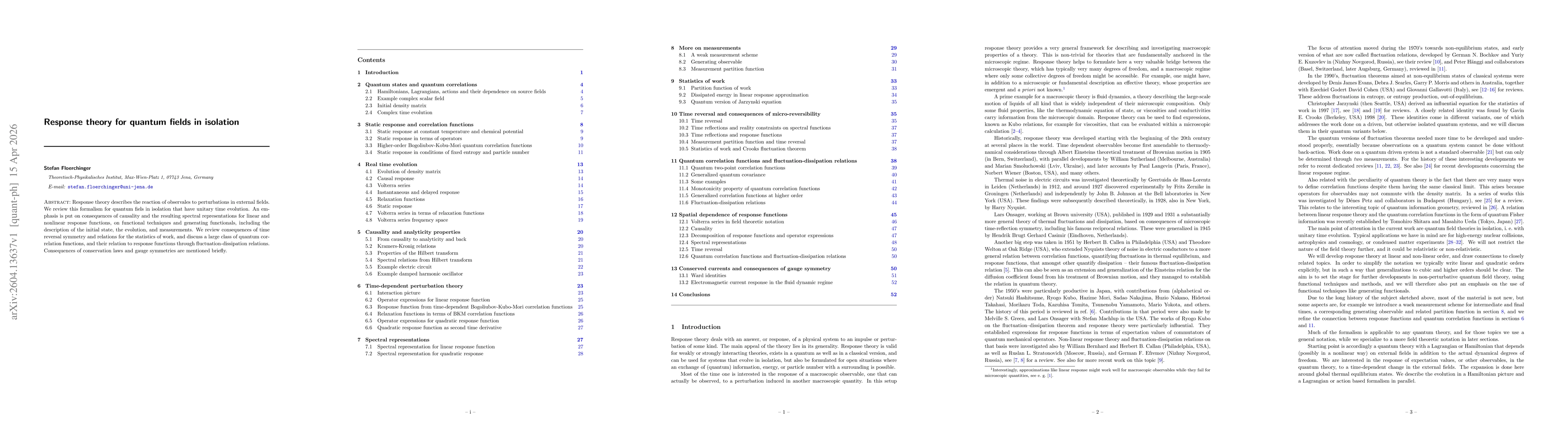 Thumbnail for Response theory for quantum fields in isolation