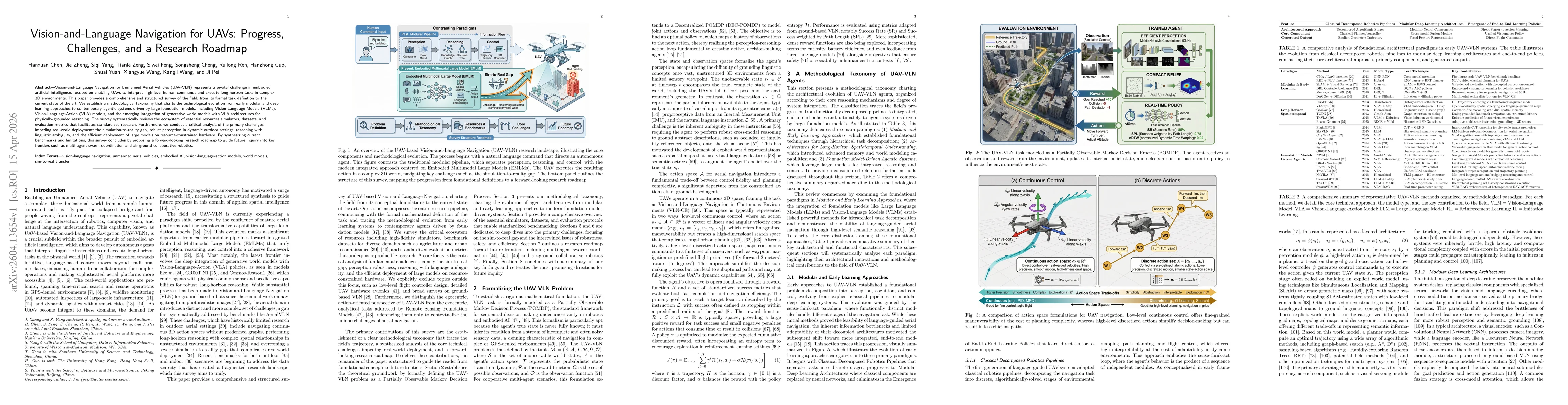 Thumbnail for Vision-and-Language Navigation for UAVs: Progress, Challenges, and a Research Roadmap
