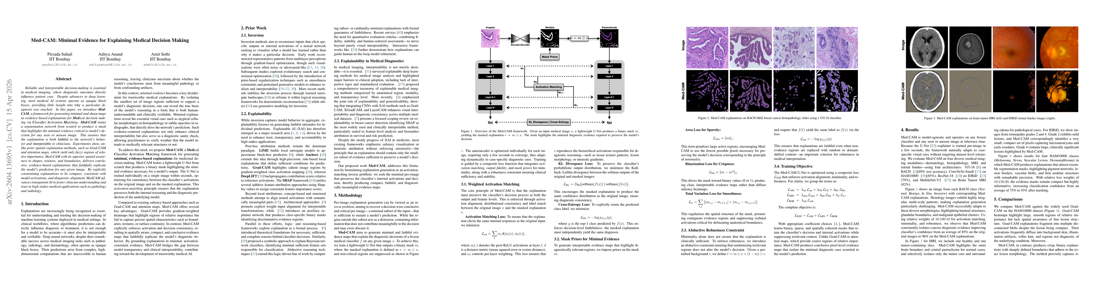 Thumbnail for Med-CAM: Minimal Evidence for Explaining Medical Decision Making