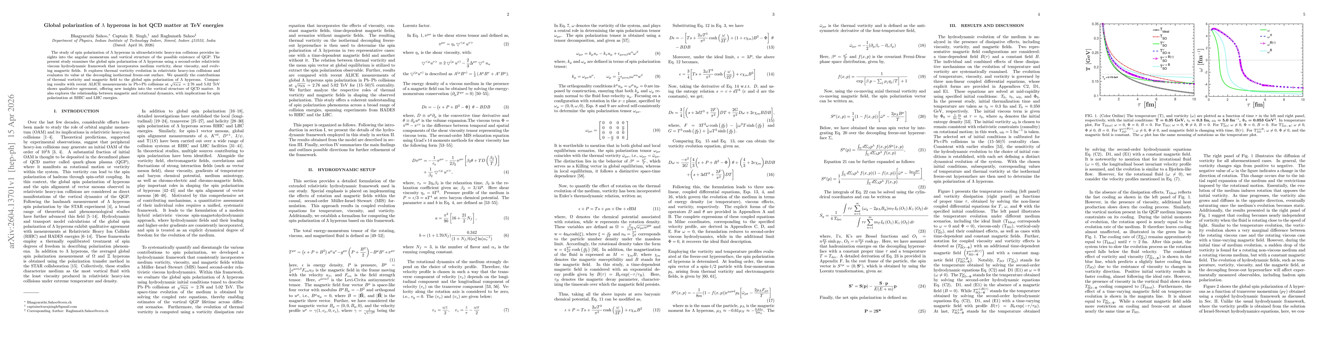 Thumbnail for Global polarization of $Λ$ hyperons in hot QCD matter at TeV energies