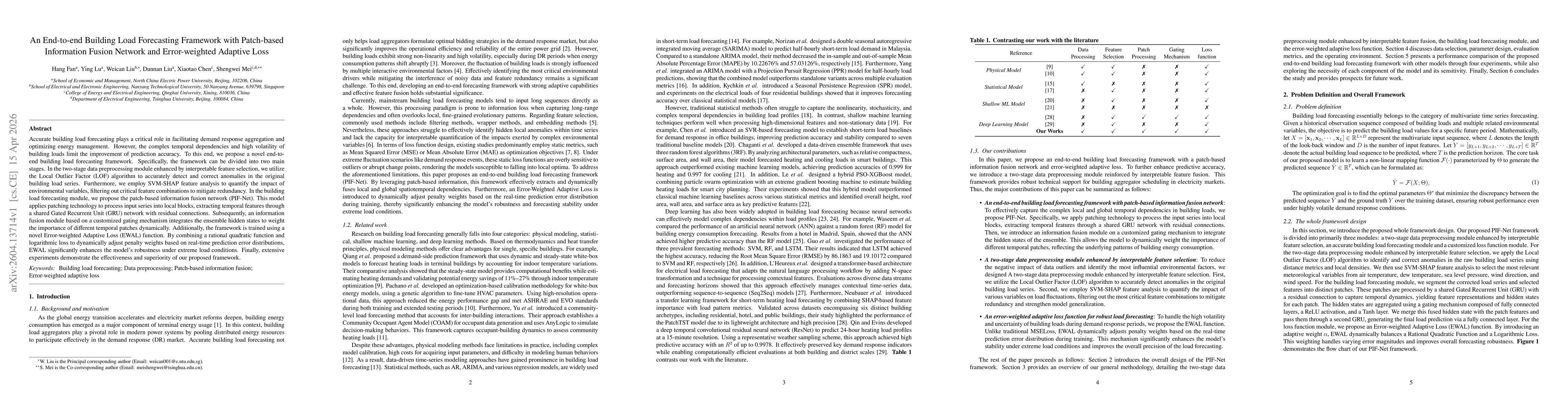 Thumbnail for An End-to-end Building Load Forecasting Framework with Patch-based Information Fusion Network and Error-weighted Adaptive Loss