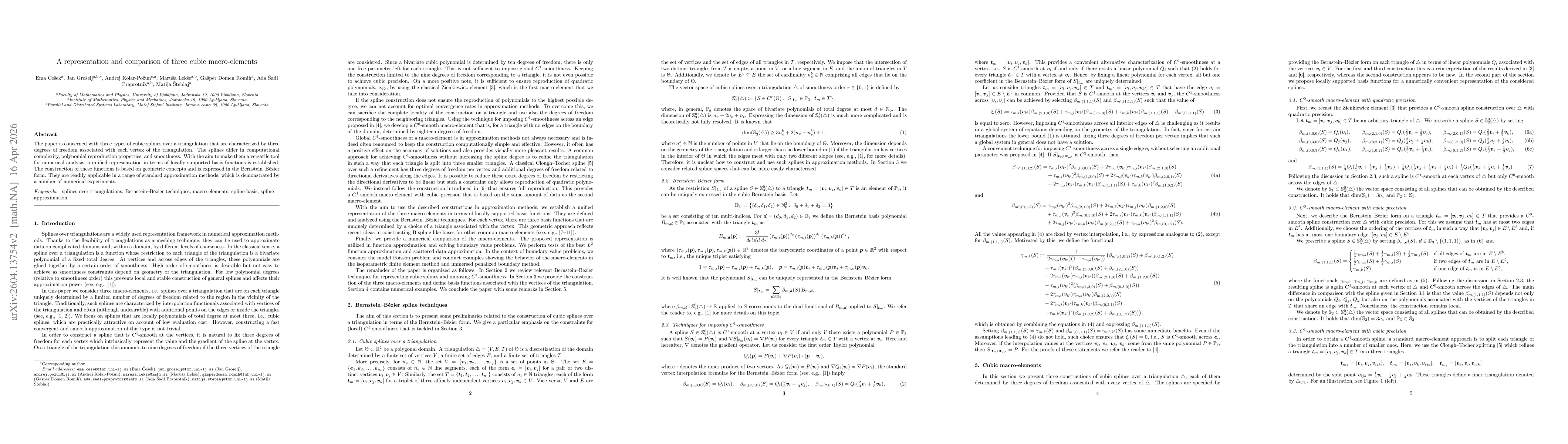 Thumbnail for A representation and comparison of three cubic macro-elements