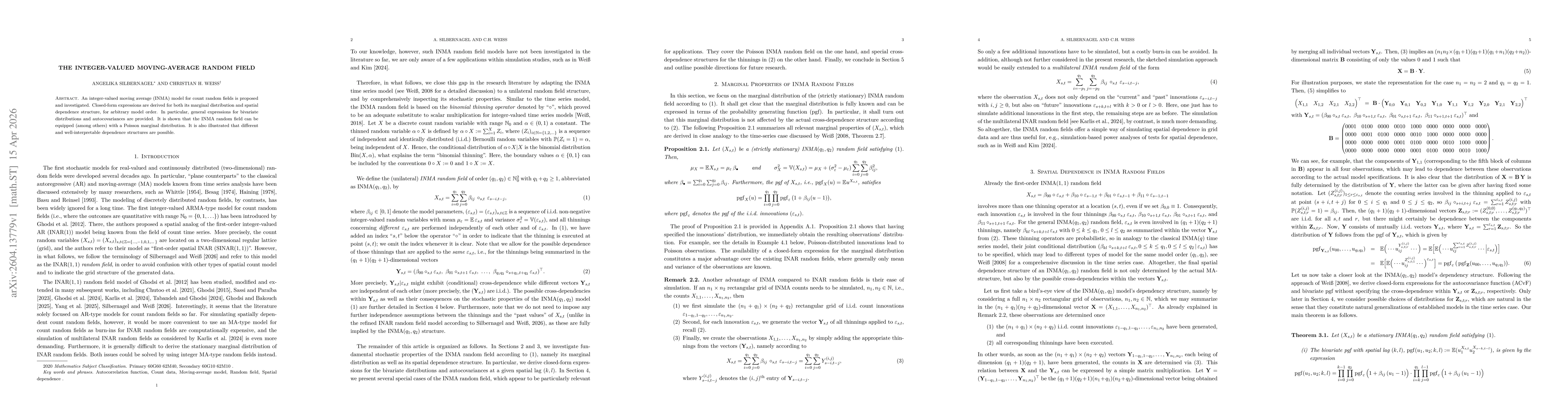 Thumbnail for The Integer-valued Moving-Average Random Field