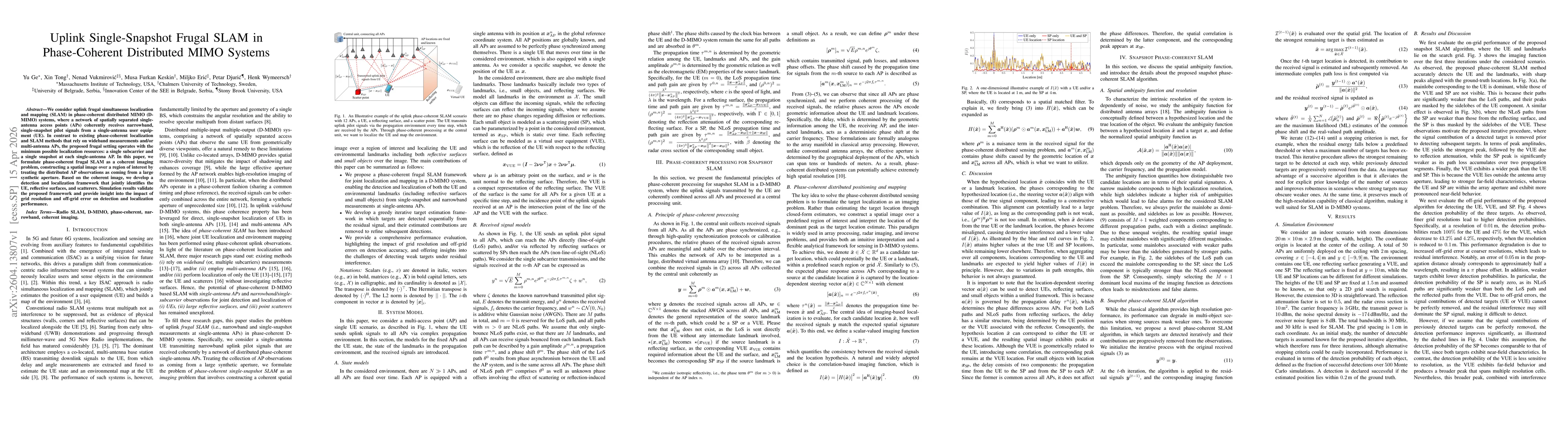 Thumbnail for Uplink Single-Snapshot Frugal SLAM in Phase-Coherent Distributed MIMO Systems