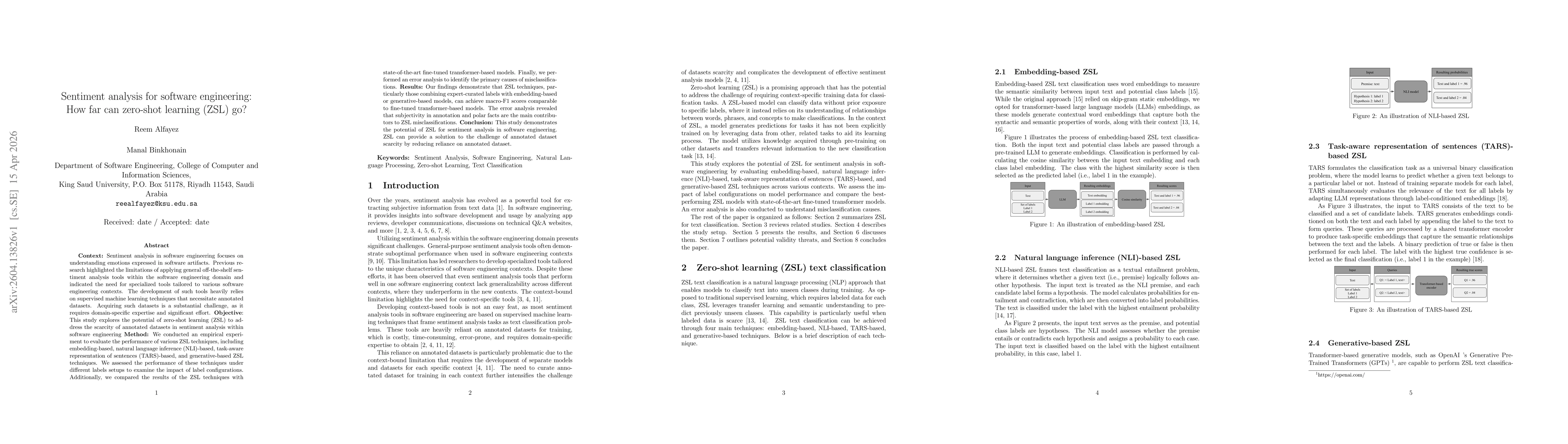 Thumbnail for Sentiment analysis for software engineering: How far can zero-shot learning (ZSL) go?