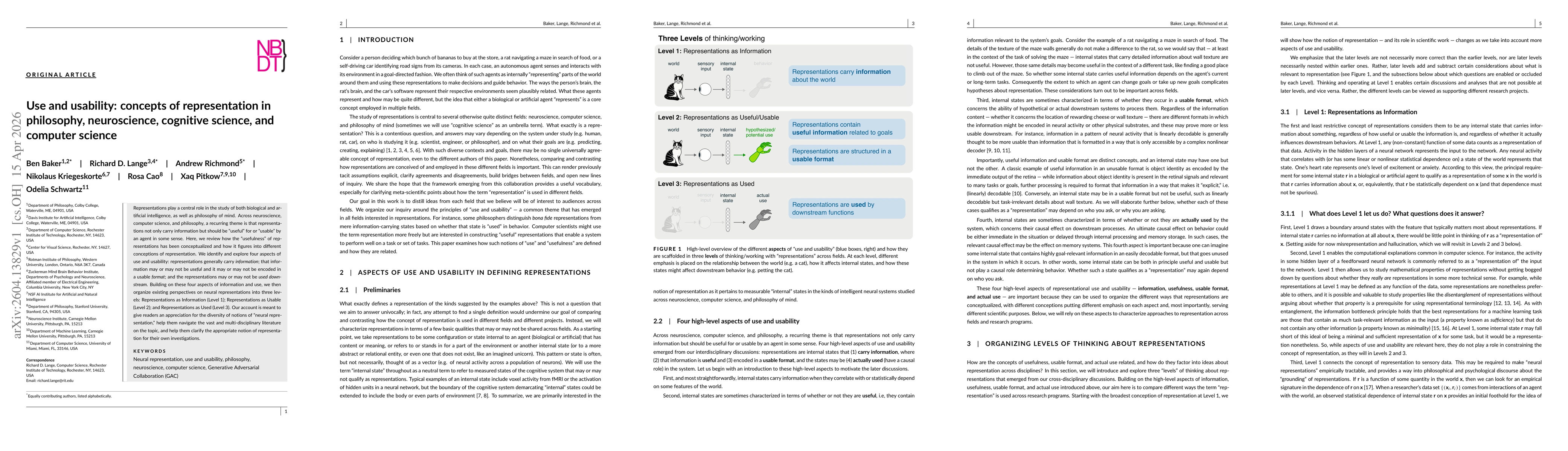 Thumbnail for Use and usability: concepts of representation in philosophy, neuroscience, cognitive science, and computer science