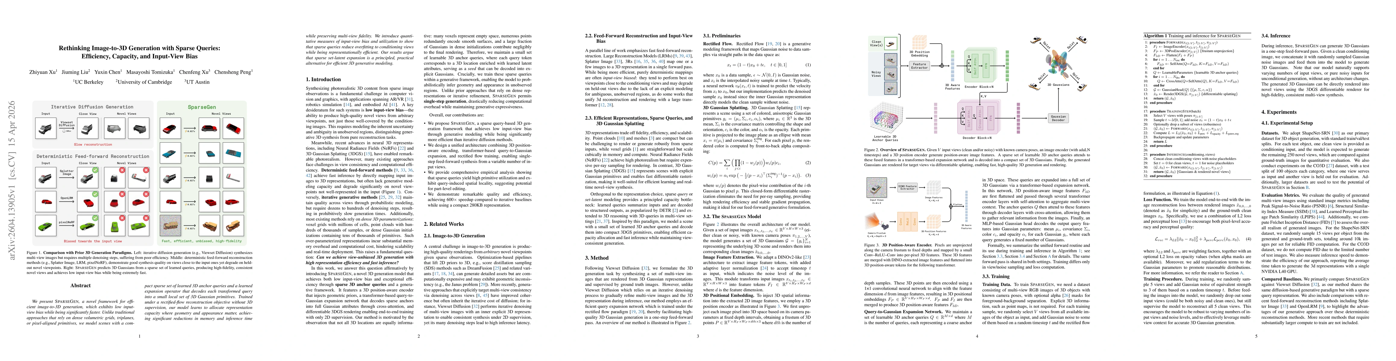 Thumbnail for Rethinking Image-to-3D Generation with Sparse Queries: Efficiency, Capacity, and Input-View Bias