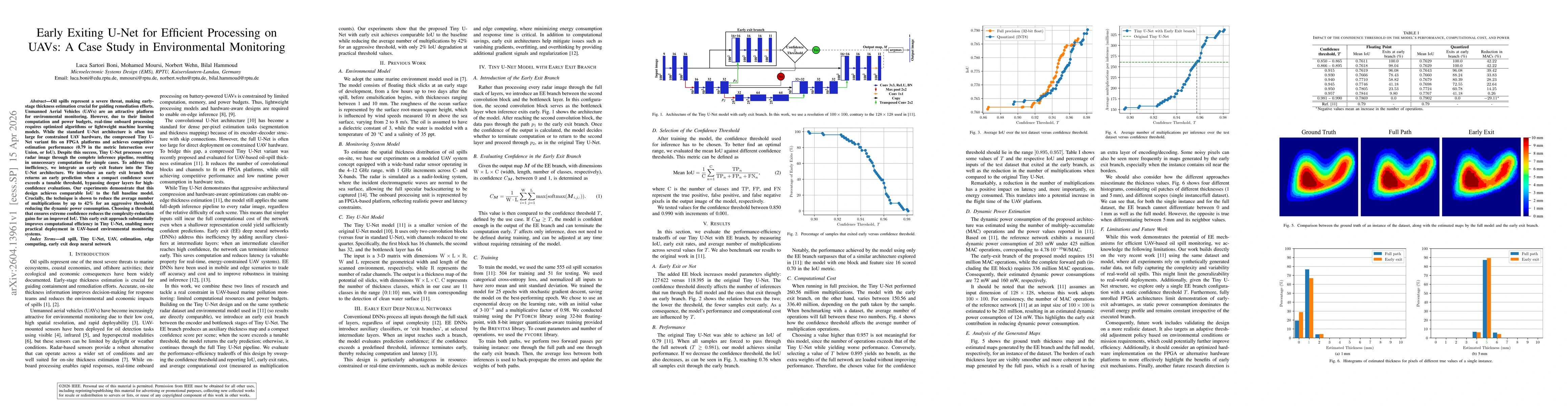 Thumbnail for Early Exiting U-Net for Efficient Processing on UAVs: A Case Study in Environmental Monitoring