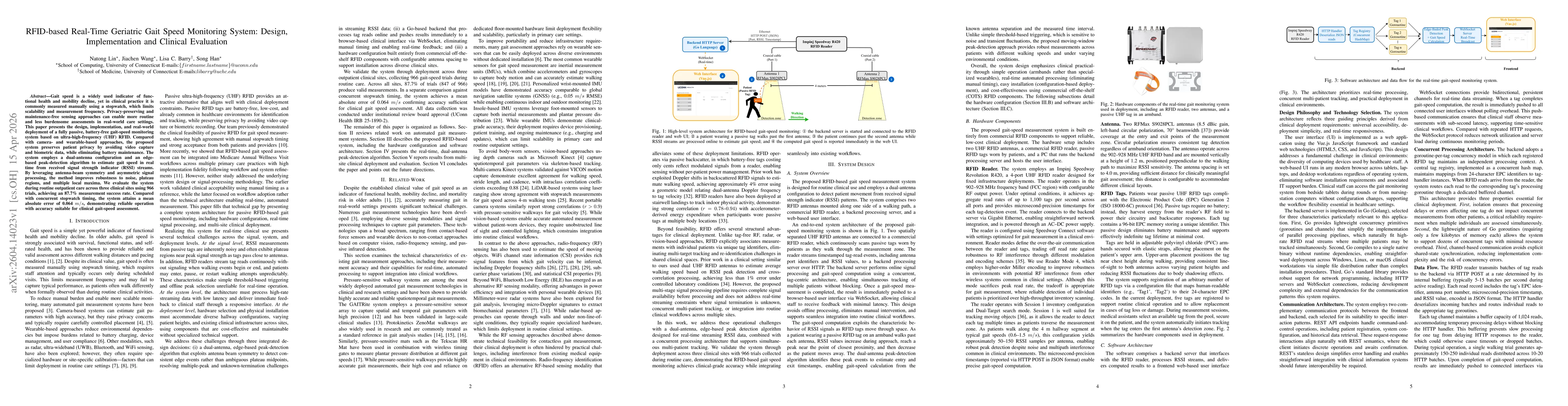 Thumbnail for RFID-based Real-Time Geriatric Gait Speed Monitoring System: Design, Implementation and Clinical Evaluation