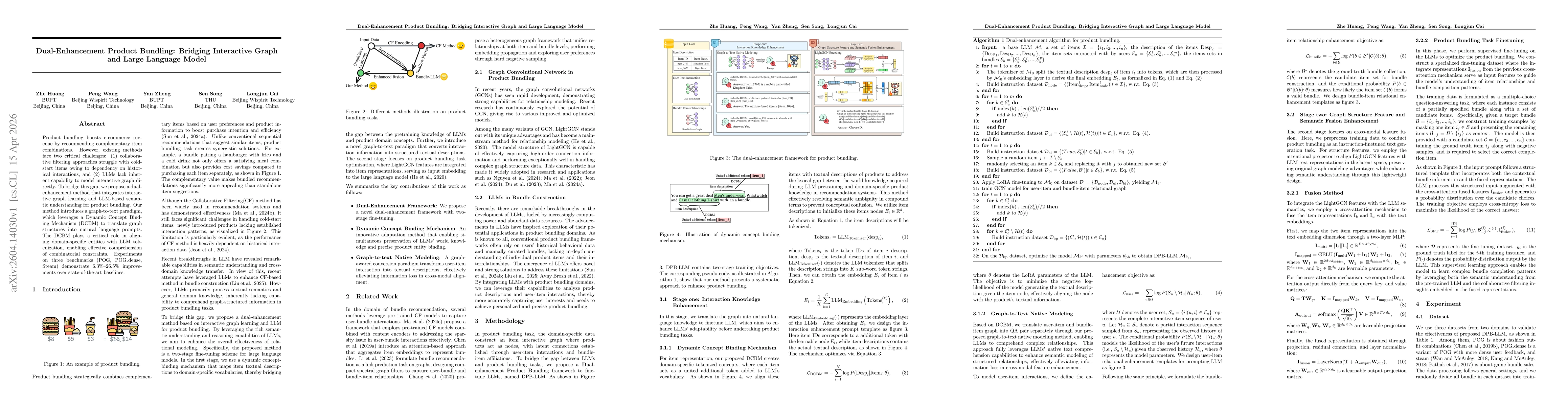 Thumbnail for Dual-Enhancement Product Bundling: Bridging Interactive Graph and Large Language Model