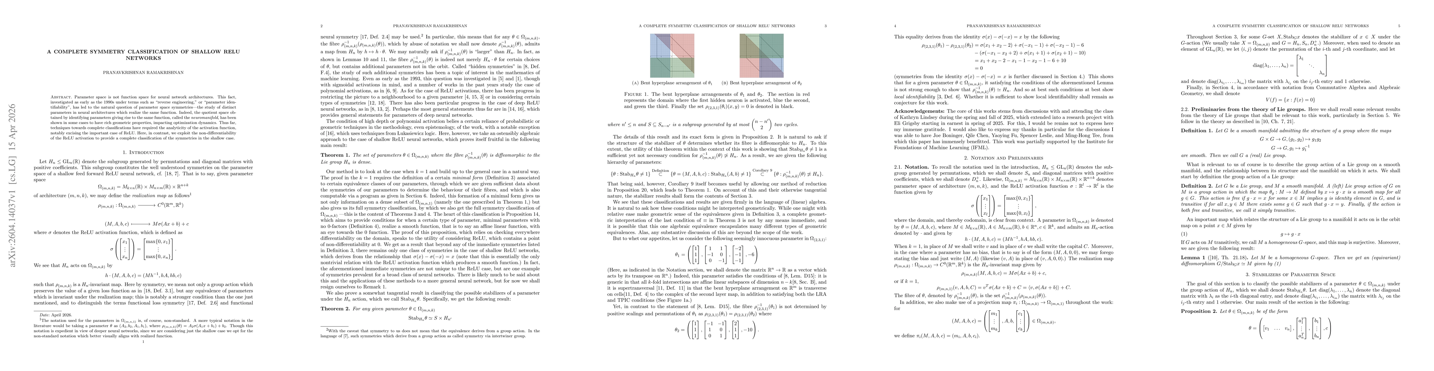 Thumbnail for A Complete Symmetry Classification of Shallow ReLU Networks