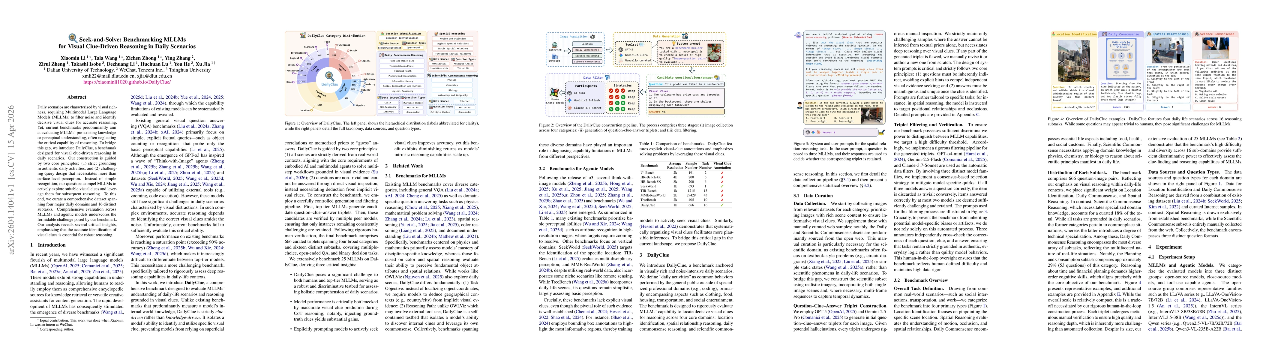 Thumbnail for Seek-and-Solve: Benchmarking MLLMs for Visual Clue-Driven Reasoning in Daily Scenarios