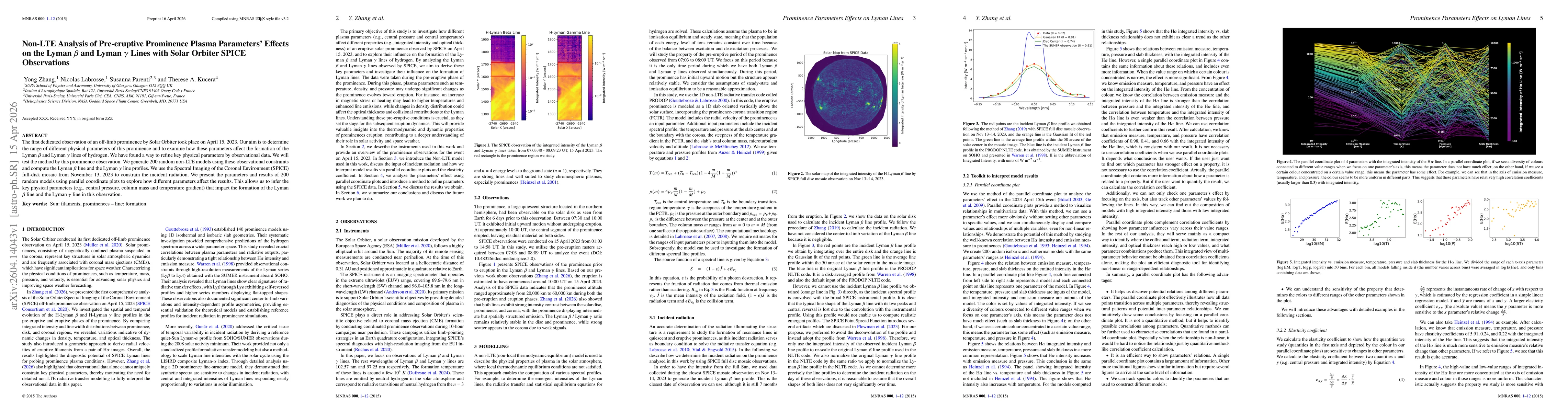 Thumbnail for Non-LTE Analysis of Pre-eruptive Prominence Plasma Parameters Effects on the Lyman-beta and Lyman-gamma Lines with Solar Orbiter SPICE Observations