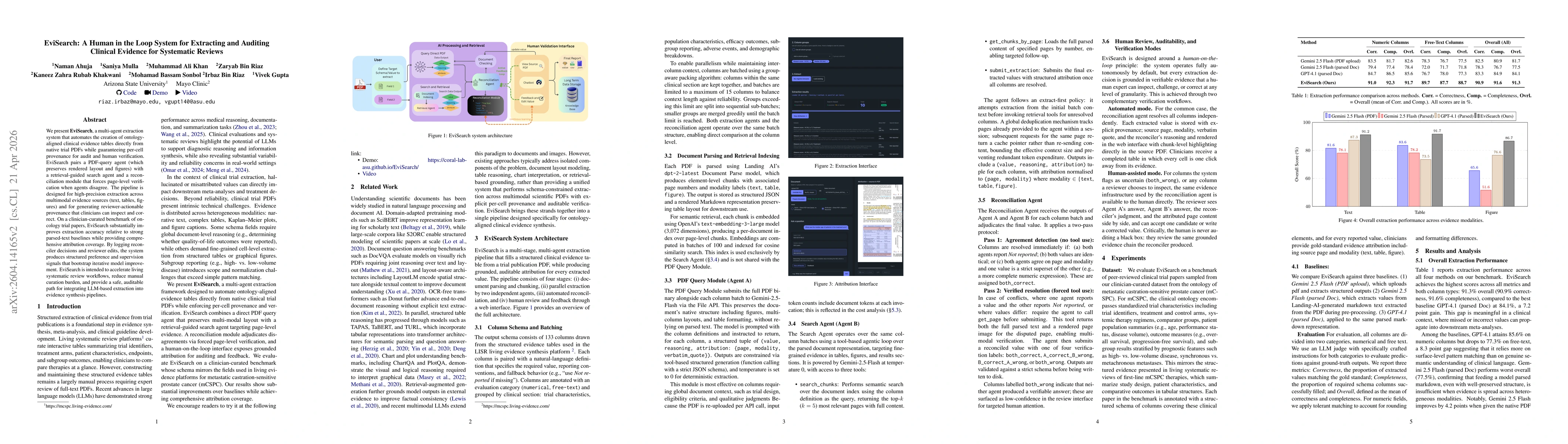 Thumbnail for EviSearch: A Human in the Loop System for Extracting and Auditing Clinical Evidence for Systematic Reviews