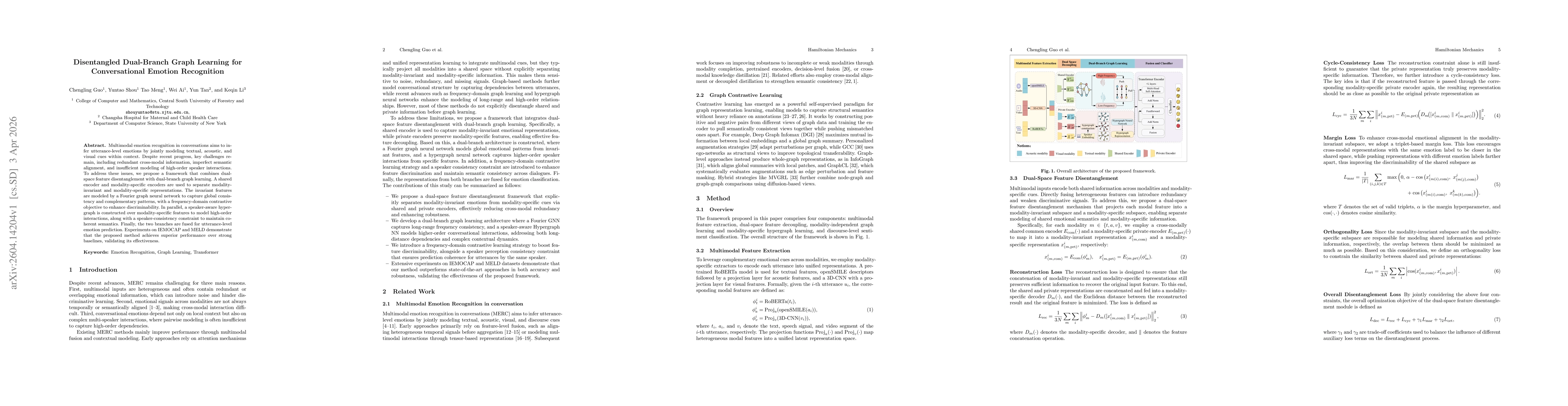 Thumbnail for Disentangled Dual-Branch Graph Learning for Conversational Emotion Recognition