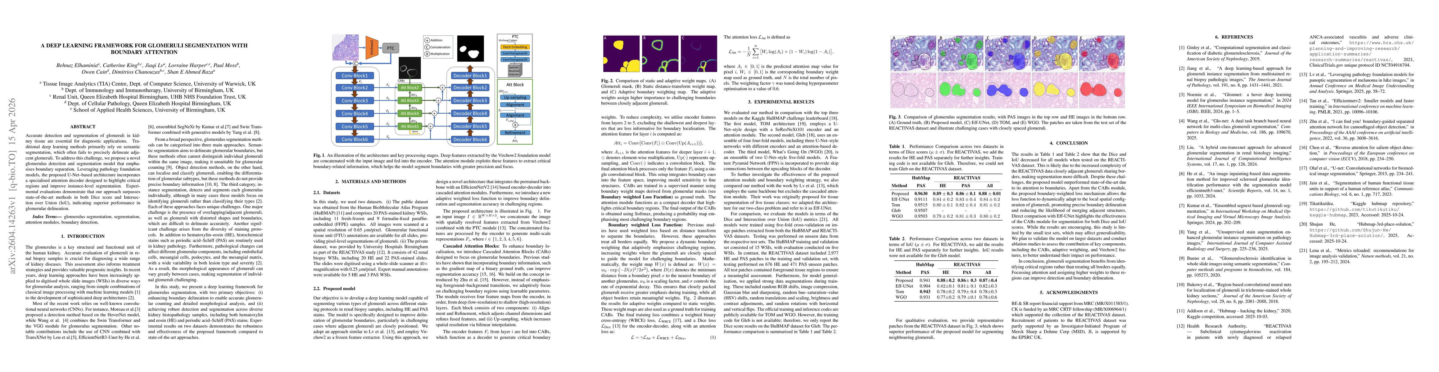Thumbnail for A deep learning framework for glomeruli segmentation with boundary attention