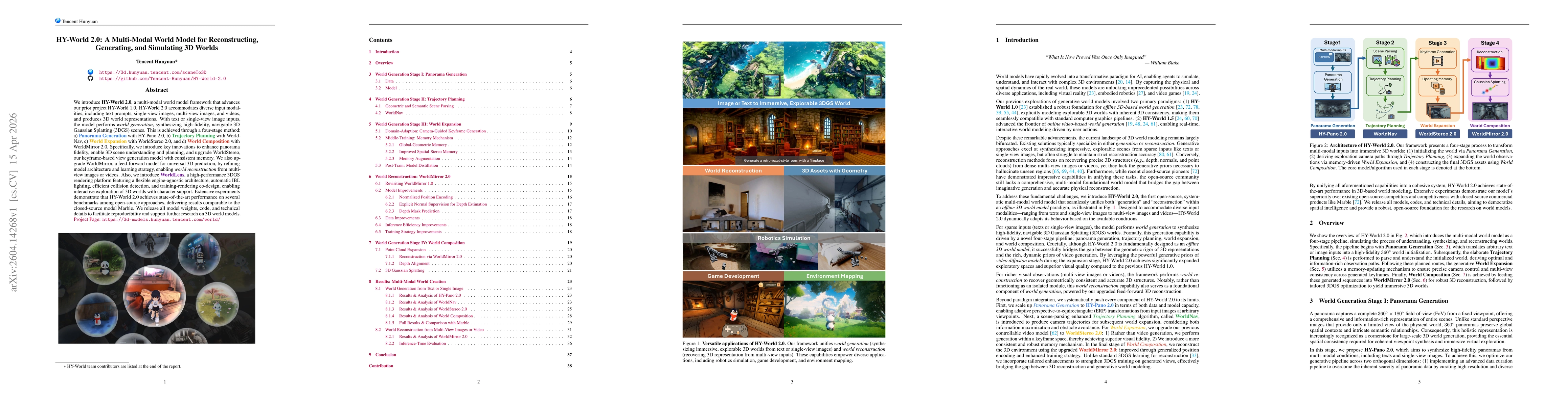 Thumbnail for HY-World 2.0: A Multi-Modal World Model for Reconstructing, Generating, and Simulating 3D Worlds