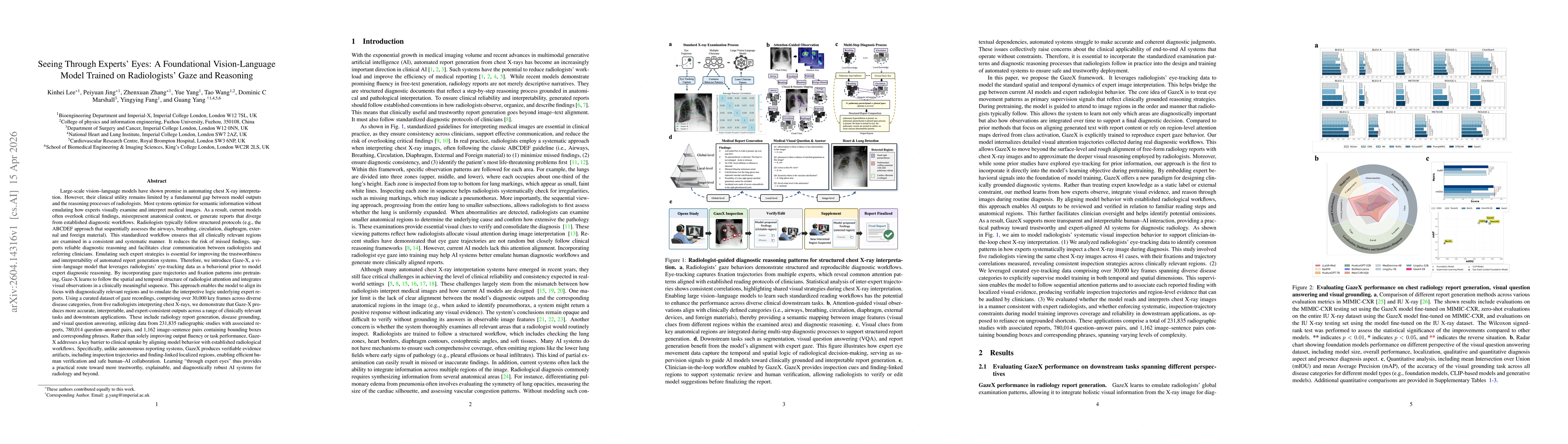 Thumbnail for Seeing Through Experts Eyes A Foundational Vision Language Model Trained on Radiologists Gaze and Reasoning