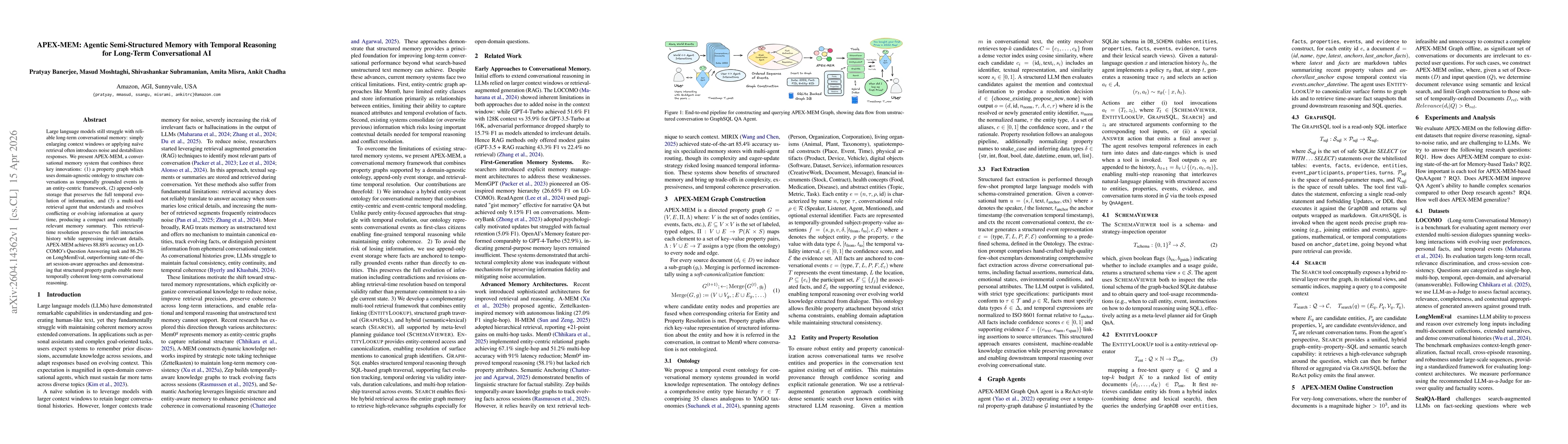 Thumbnail for APEX-MEM: Agentic Semi-Structured Memory with Temporal Reasoning for Long-Term Conversational AI