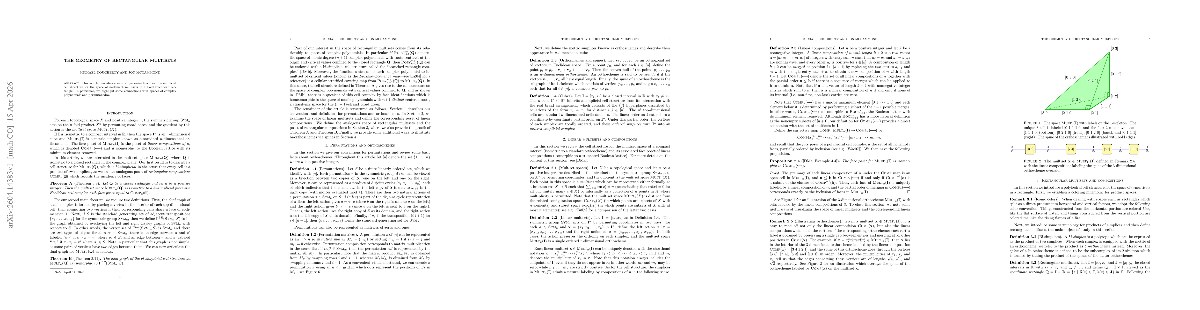 Thumbnail for The Geometry of Rectangular Multisets