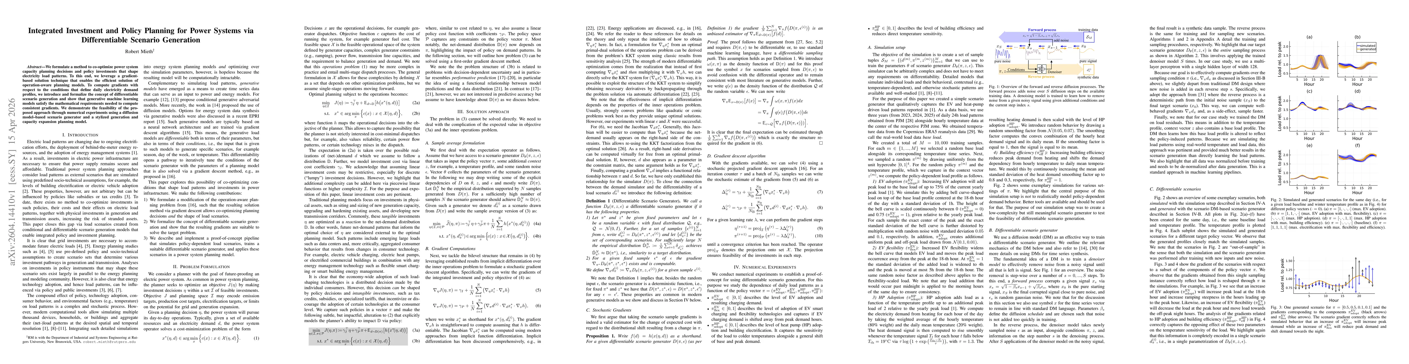 Thumbnail for Integrated Investment and Policy Planning for Power Systems via Differentiable Scenario Generation