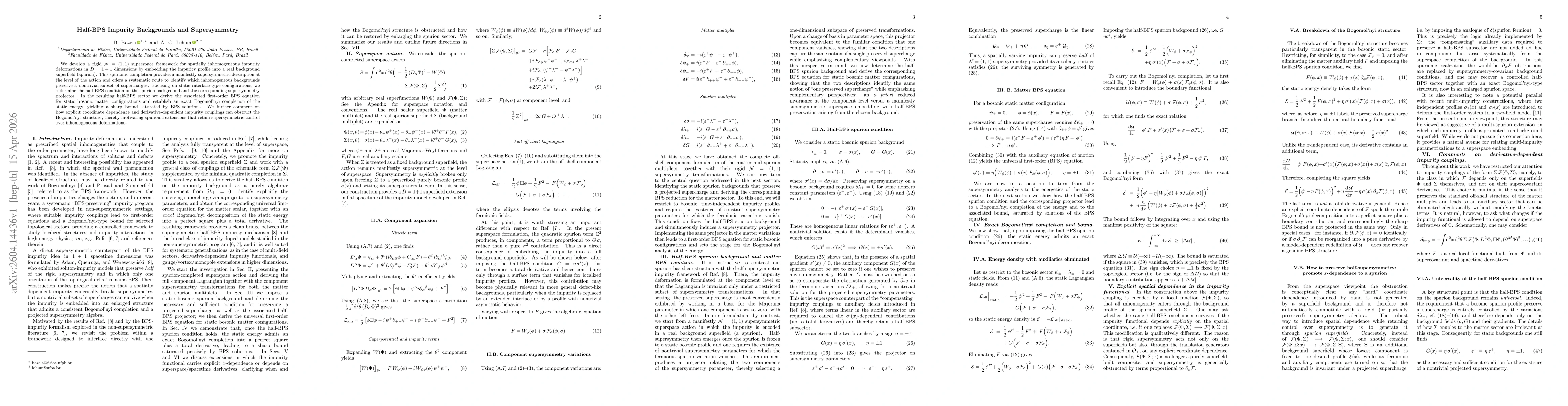 Thumbnail for Half-BPS Impurity Backgrounds and Supersymmetry