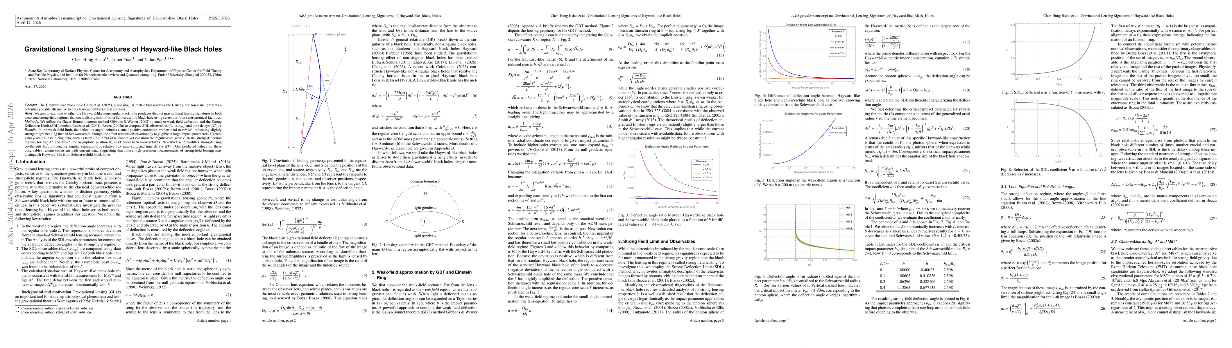 Thumbnail for Gravitational Lensing Signatures of Hayward-like Black Holes