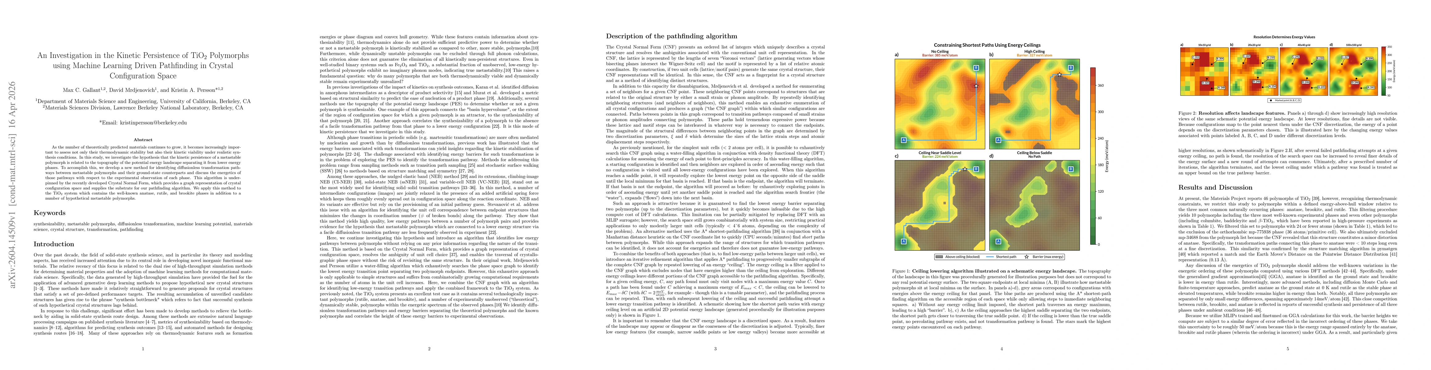 Thumbnail for An Investigation in the Kinetic Persistence of TiO$_2$ Polymorphs using Machine Learning Driven Pathfinding in Crystal Configuration Space