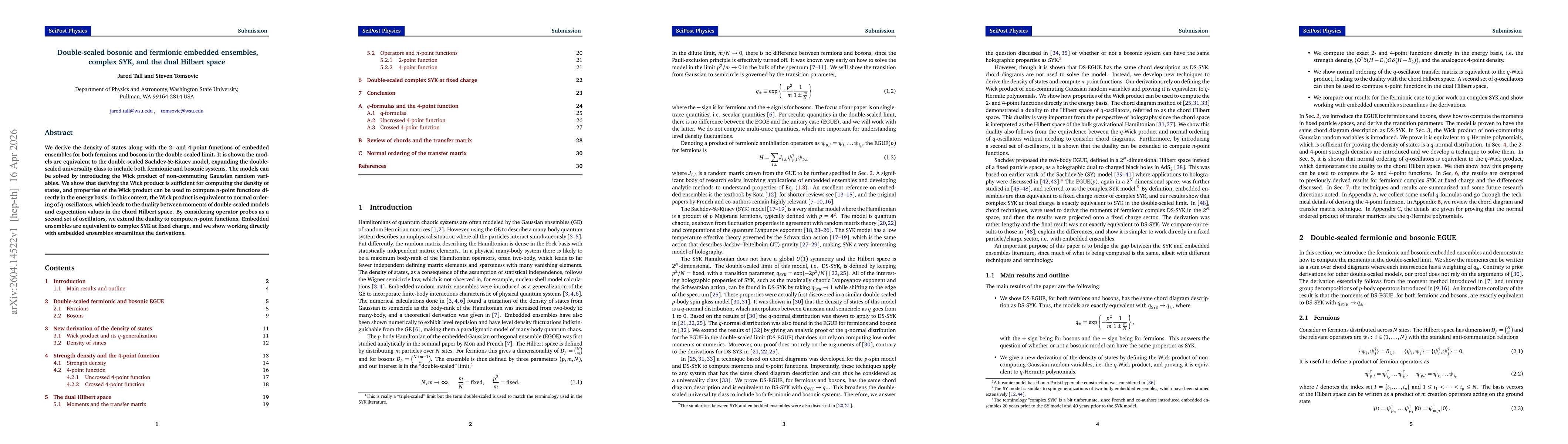 Thumbnail for Double-scaled bosonic and fermionic embedded ensembles, complex SYK, and the dual Hilbert space