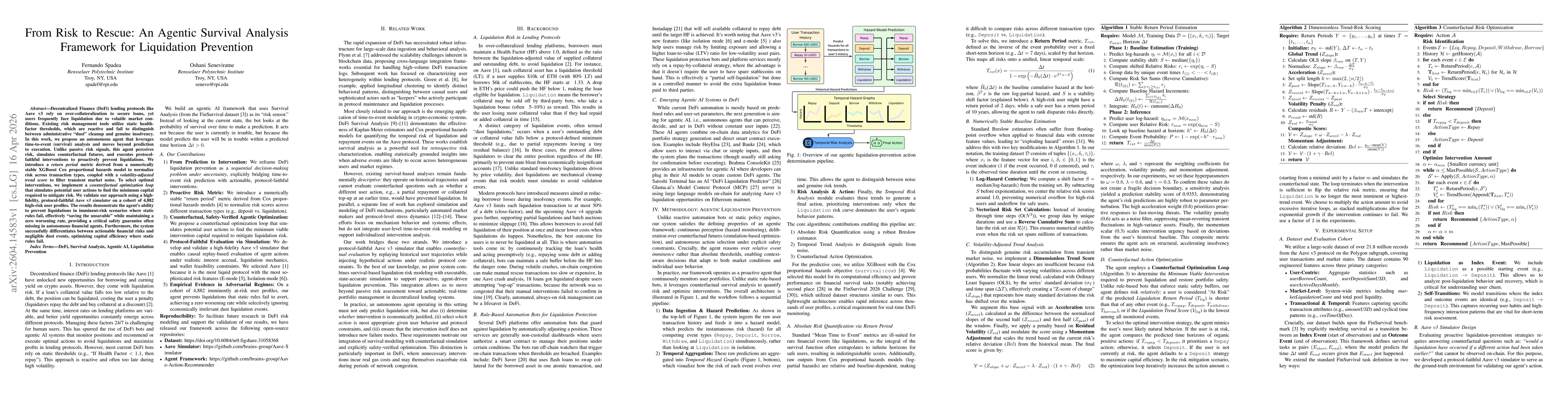 Thumbnail for From Risk to Rescue: An Agentic Survival Analysis Framework for Liquidation Prevention