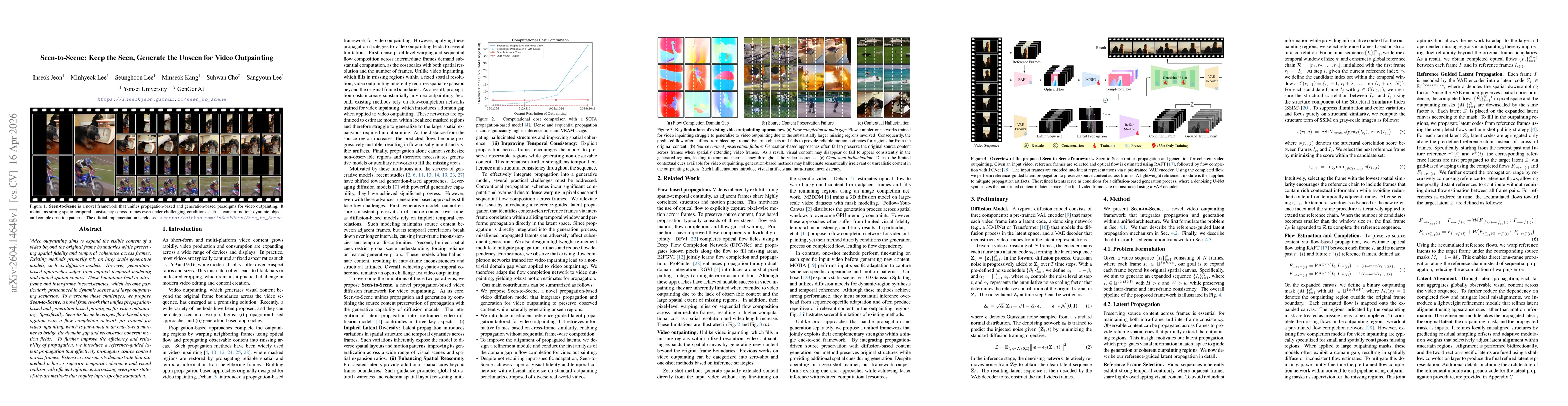 Thumbnail for Seen-to-Scene: Keep the Seen, Generate the Unseen for Video Outpainting