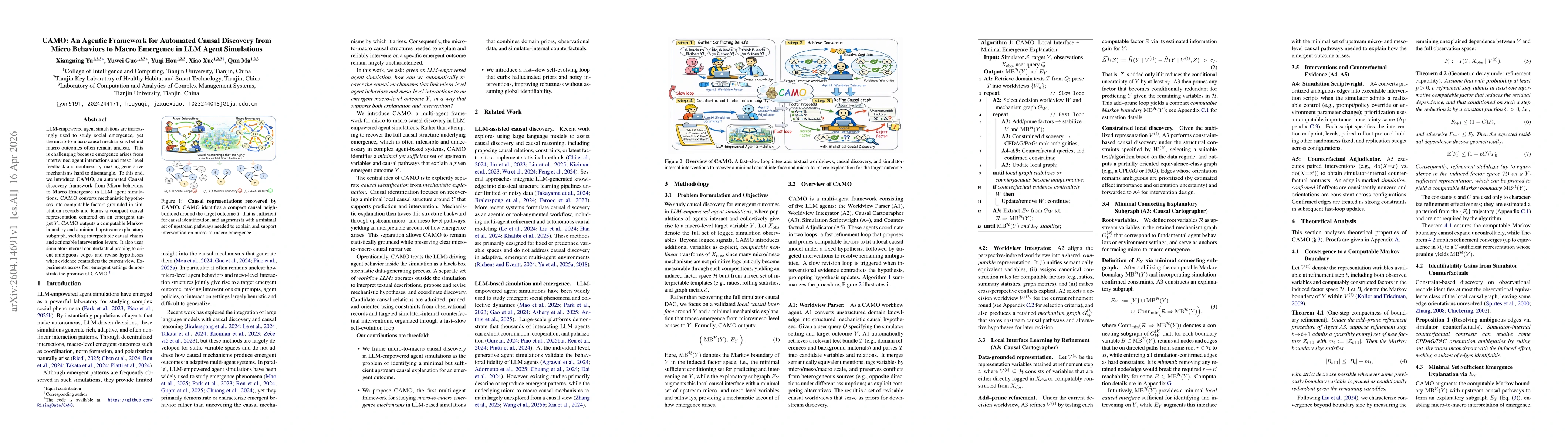 Thumbnail for CAMO: An Agentic Framework for Automated Causal Discovery from Micro Behaviors to Macro Emergence in LLM Agent Simulations